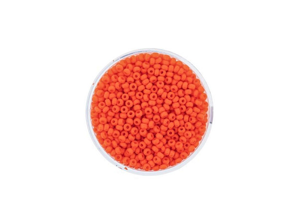 Rocailles Pracht Perlen 2,6mm orange satt
