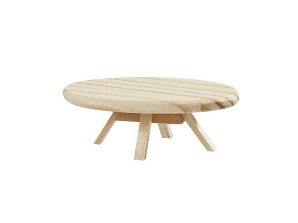 Miniatur Möbel Sofa-Tisch 9x5x3cm, natur