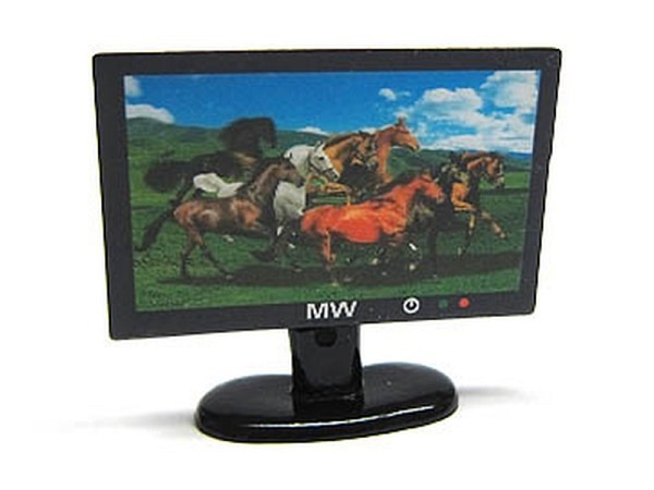Miniatur Deko TV-Monitor mit Pferdebild