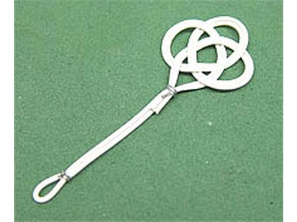 Miniatur Deko Teppichklopfer weiss 2x6cm