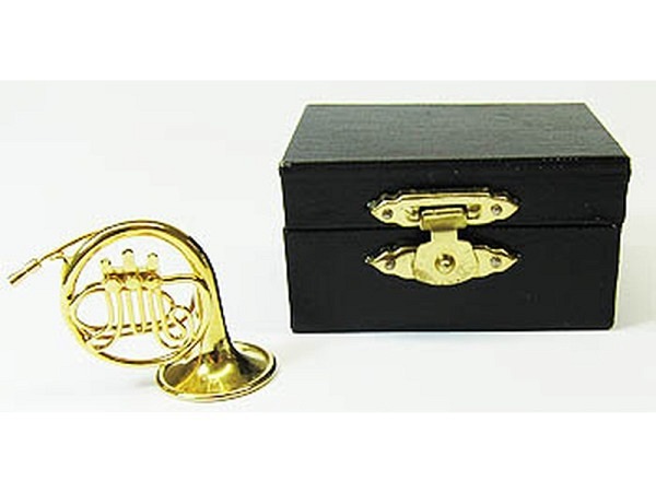 Miniatur Musik Waldhorn messing