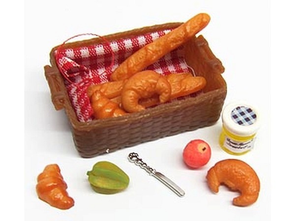 Miniatur Lebensmittel Frühstückstablett