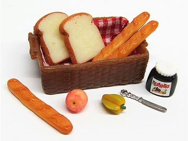 Miniatur Lebensmittel Frühstückstablett
