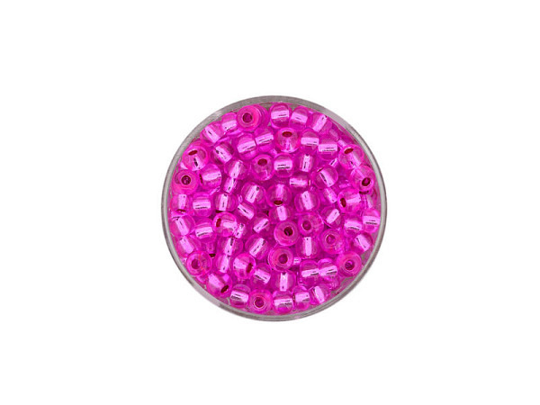 Rocailles Pracht Perlen 4,5mm fuchsia