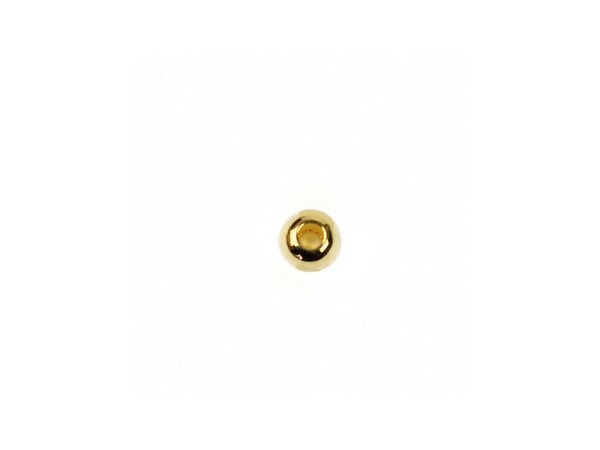 Metallperlen Pracht Metallperlen rund 24K vergoldet 4mm