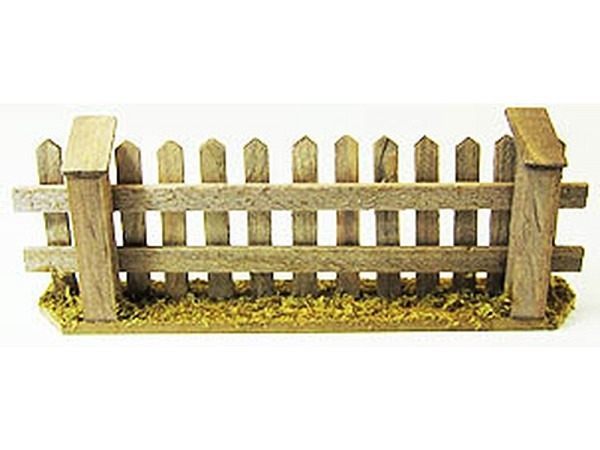 Miniatur Möbel Gartenzaun 180x50-70mm natur