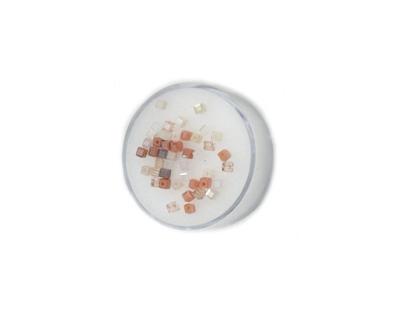 Glasperlen Pracht Heishi Beads Pfirsich Ton
