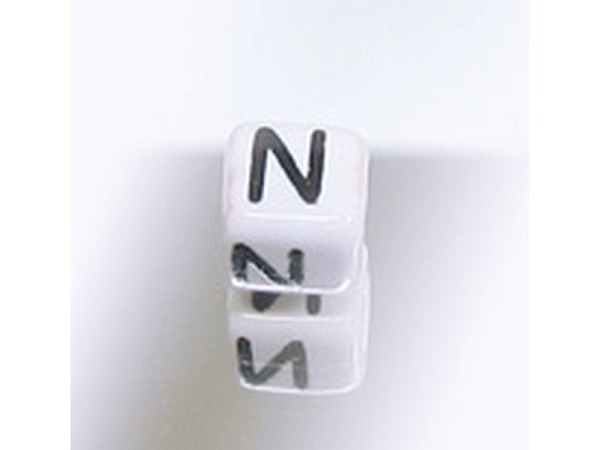 Buchstabenperlen Pracht, Keramikwürfel Buchstabe