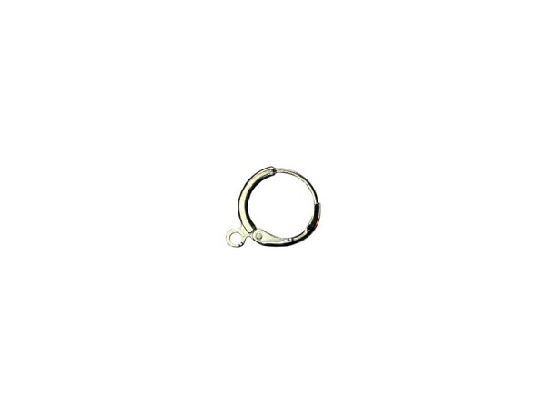 Ohrhaken Pracht Ohrringe rund platin 13mm