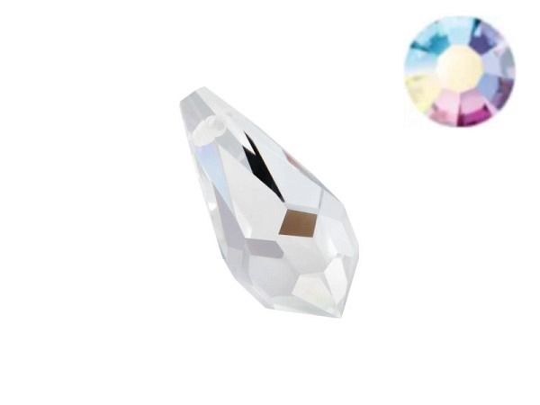 Anhänger Preciosa Tropfen 6x10mm irisé 4 Stk.