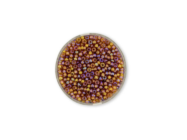 Rocailles Pracht Perlen 2,6mm topas rainbow