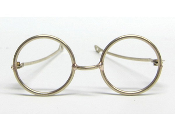 Miniatur Accessoires Puppenbrille runde "Gläser"