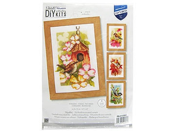 Stickset Stafil Kreuzstich-Set 4er