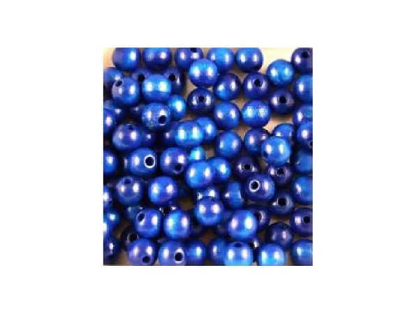 Holzperlen Bottsa Perlen blau