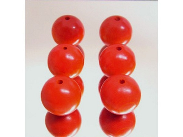 Holzperlen Bottsa Perlen orange