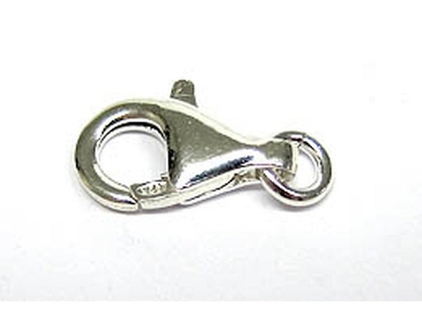 Verschlüsse Trix Mix Karabiner 925 rhodiniert Lobster 9x15mm