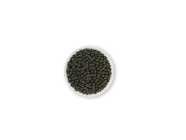 Rocailles Pracht Delica Beads 2mm metallic green matt