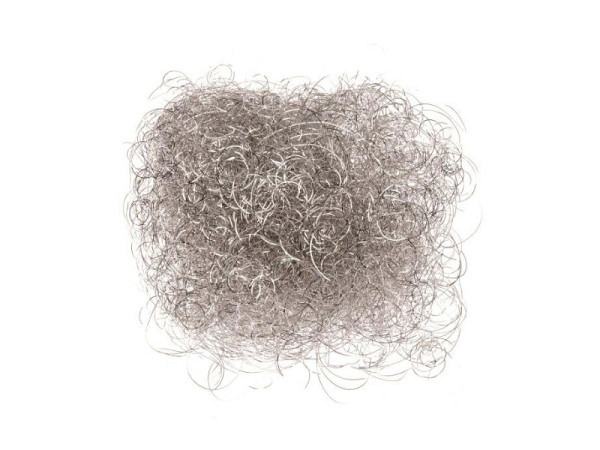Glitterwolle Glorex Lamettahaar gelockt 15g silber