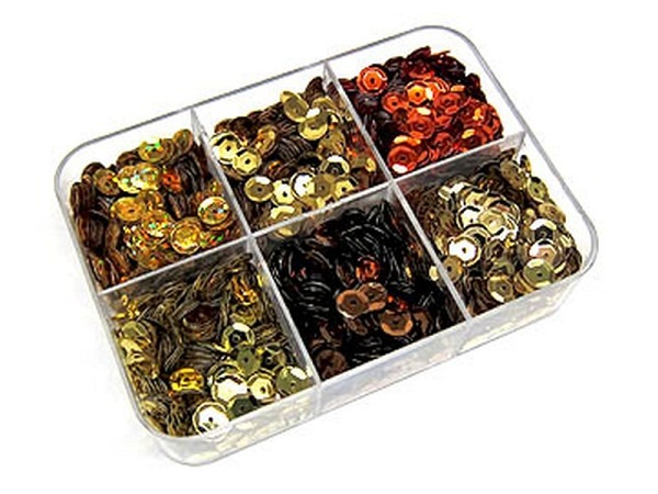 Pailletten Pracht Pailletten-Set Fächerbox