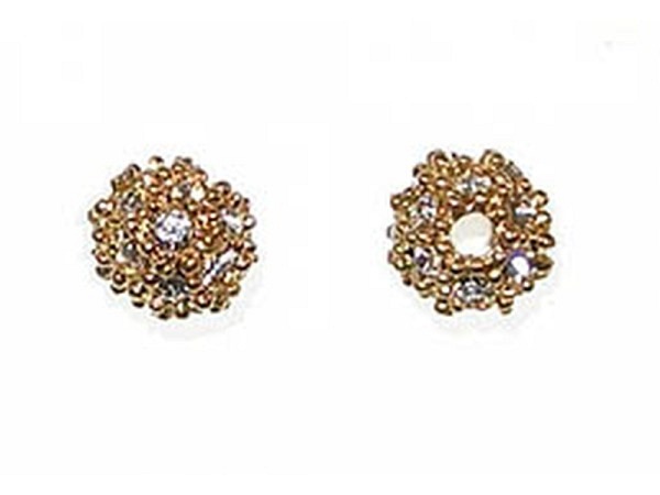 Silberperlen Trix Mix Kugel 925 vergoldet brilliant 6mm