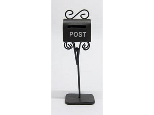 Miniatur Garten Briefkasten / Mailbox rost