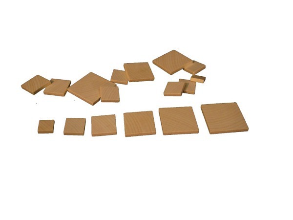 Holzfigur Ruff Quadrat, verschieden