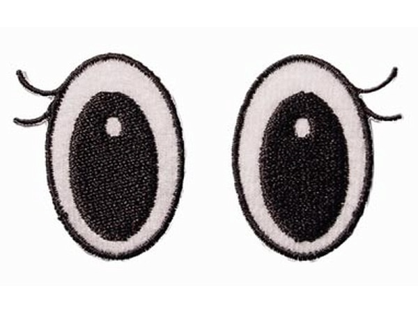 Bügelmotive Patch Augen