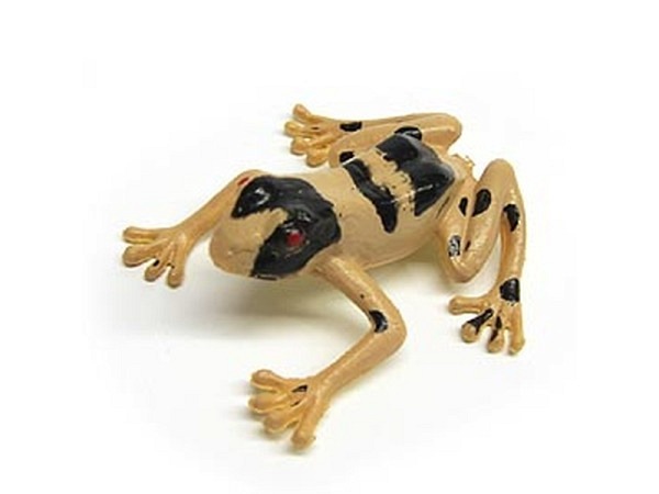 Miniatur Tierfiguren Gummi-Frosch assortiert
