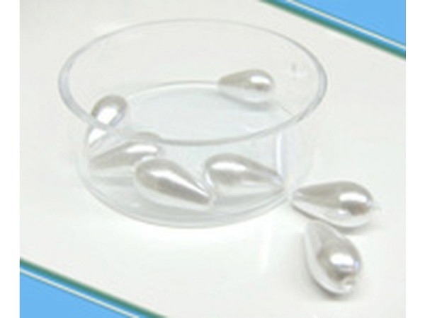 Glasperlen Pracht Wachstropfen 12x7mm