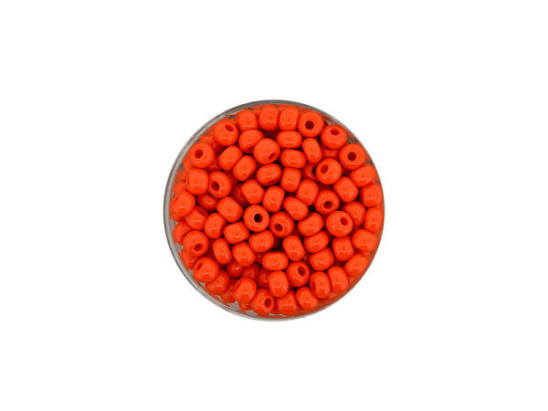 Rocailles Pracht Perlen 4,5mm orange satt