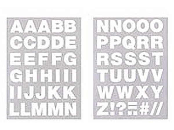 Bügelmotive Patch Alphabet weiss 
