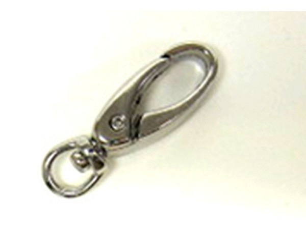 Verschlüsse Schlüssel-Karabiner Drehgelenk silber 