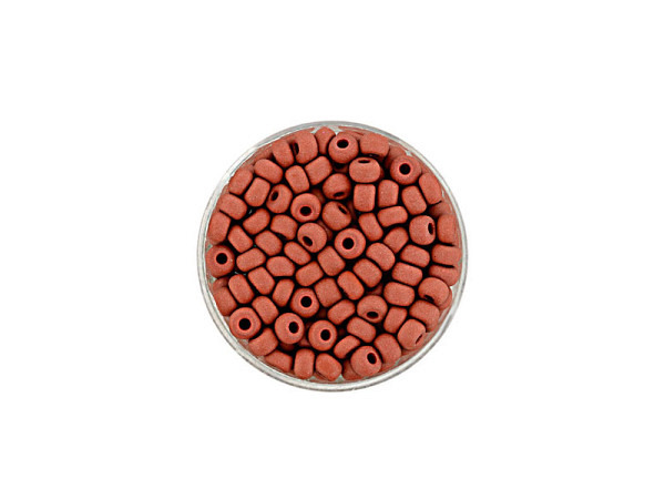 Rocailles Pracht Perlen 4,5mm braun matt