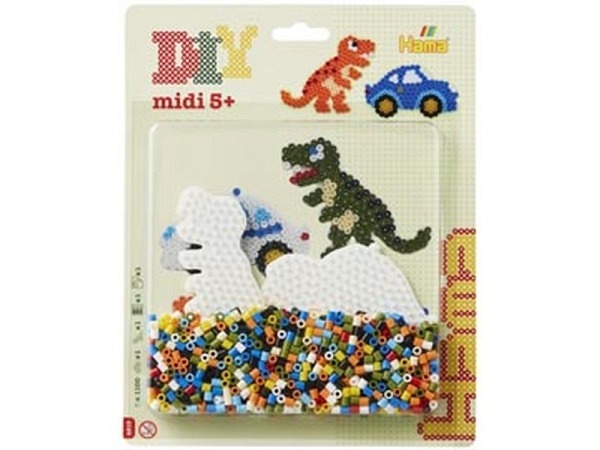 Bügelperlen Stafil Hamaperlen Dino