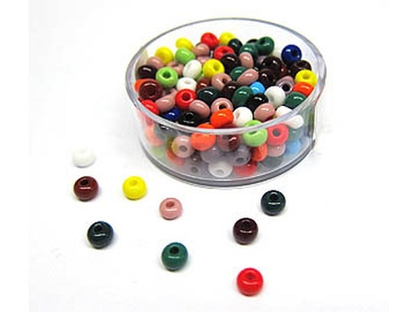 Rocailles Pracht Perlen 4,5mm Mix opak