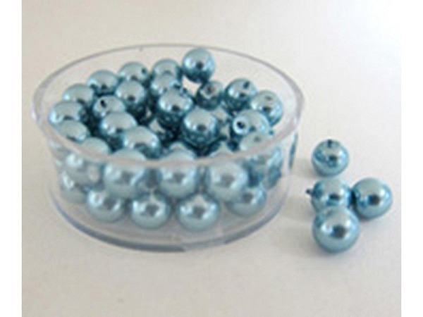 Glaswachsperlen Pracht Renaissance hellblau 6mm