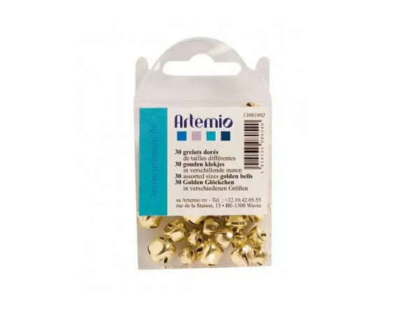 Glöckchen Artemio Mini-Glocken gold