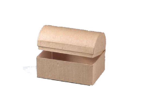 Pappmache Bottsa Karton-Schatztruhe 15x10x10,5cm