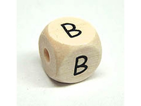 Buchstabenperlen Bottsa, Holzwürfel Buchstabe
