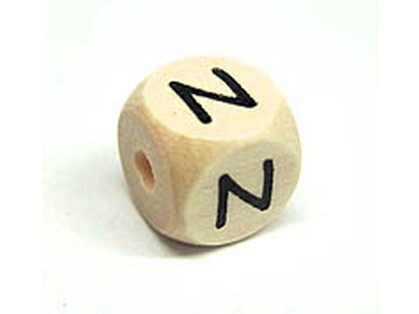 Buchstabenperlen Bottsa, Holzwürfel Buchstabe