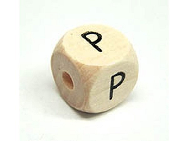 Buchstabenperlen Bottsa, Holzwürfel Buchstabe