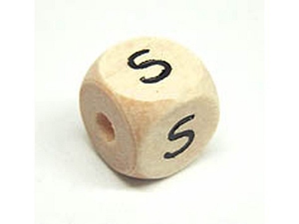 Buchstabenperlen Bottsa, Holzwürfel Buchstabe