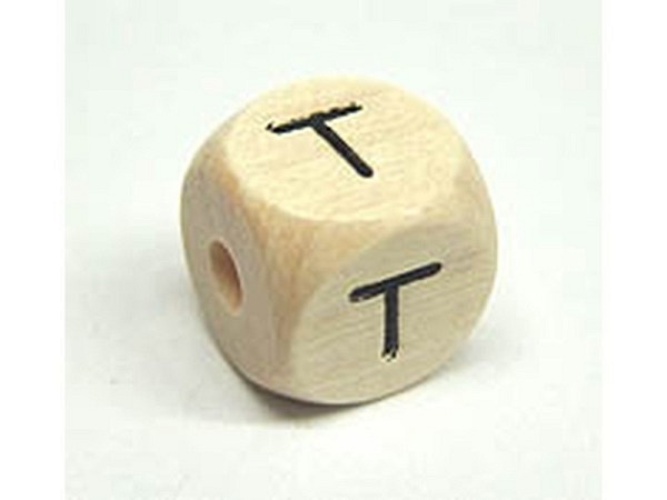 Buchstabenperlen Bottsa, Holzwürfel Buchstabe