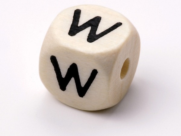 Buchstabenperlen Bottsa, Holzwürfel Buchstabe