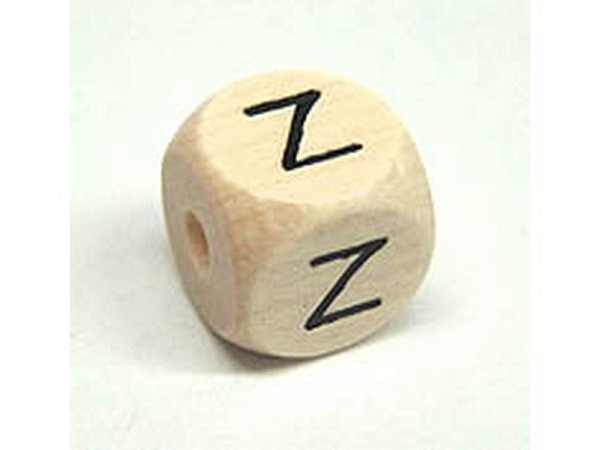 Buchstabenperlen Bottsa, Holzwürfel Buchstabe