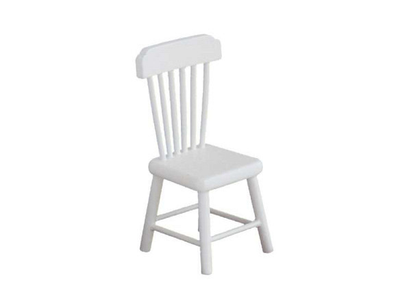 Miniatur Möbel Stuhl 4x8cm weiss