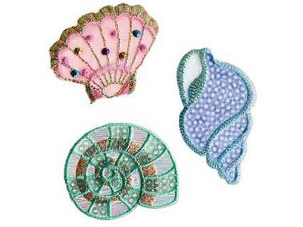 Bügelmotive Prym Patch Muscheln