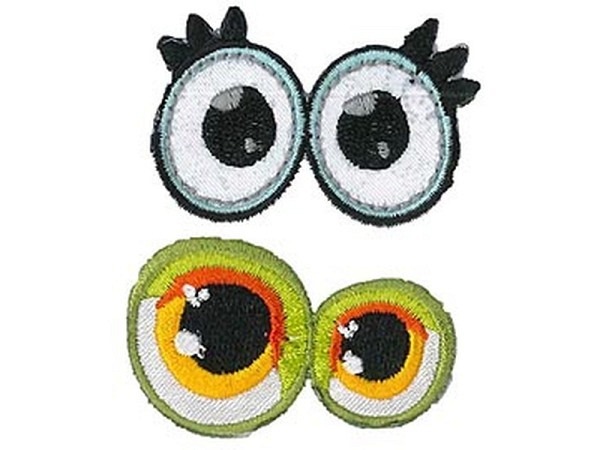 Bügelmotive Patch Augenpärchen 