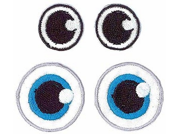 Bügelmotive Patch Augen einzeln