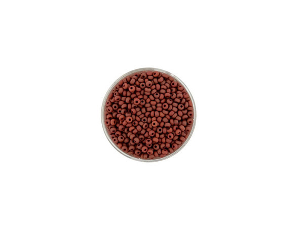 Rocailles Pracht Perlen 2,6mm braun matt
